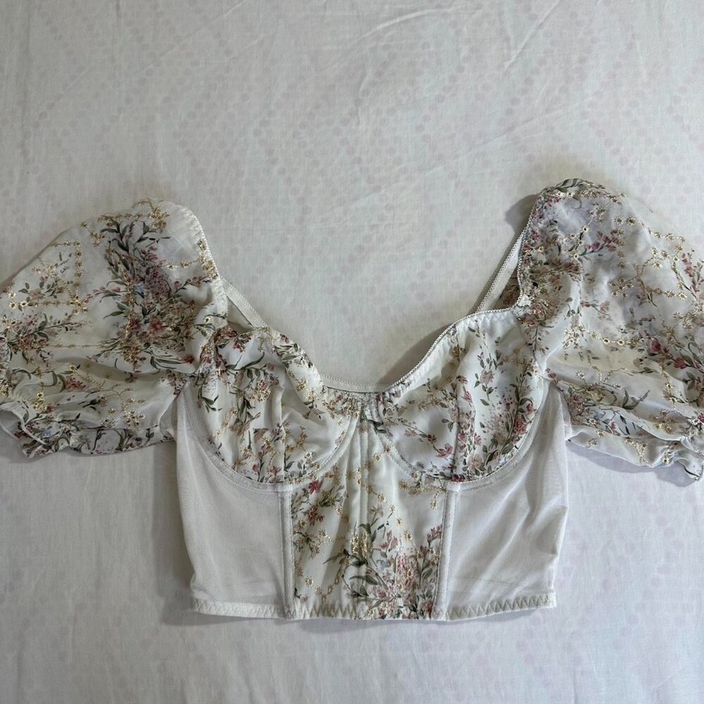Floral corset top